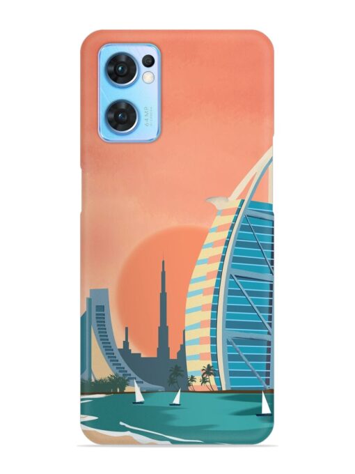 Dubai Architectural Scenery Snap Case for Oppo Reno 7 (5G) Zapvi