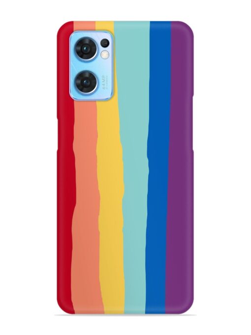 Rainbow Genuine Liquid Snap Case for Oppo Reno 7 (5G)