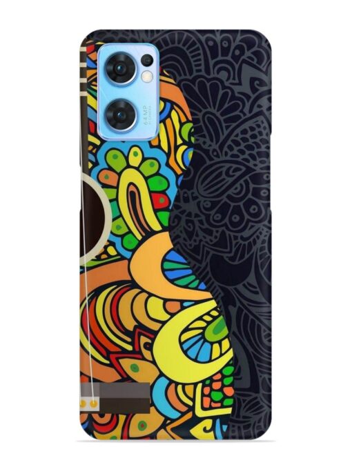 Guitar Vector Art Snap Case for Oppo Reno 7 (5G) Zapvi