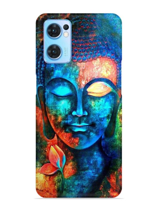 Buddha Painting Snap Case for Oppo Reno 7 (5G) Zapvi