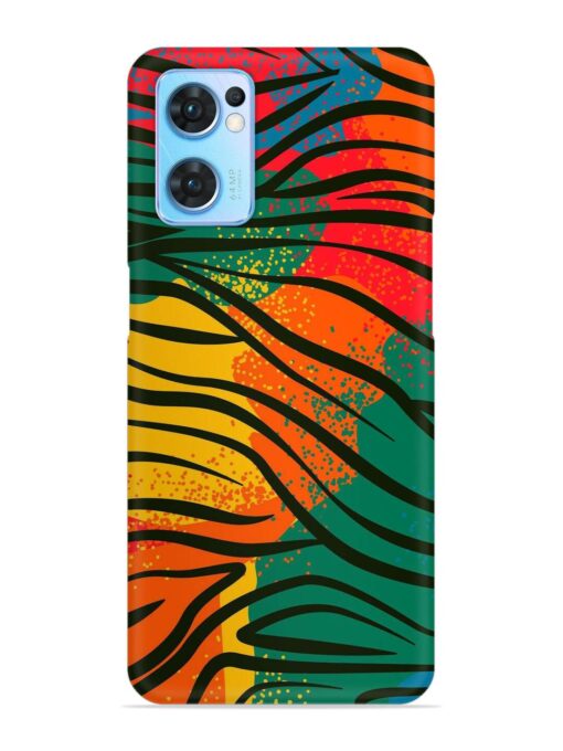 Bright Colorful Snap Case for Oppo Reno 7 (5G) Zapvi