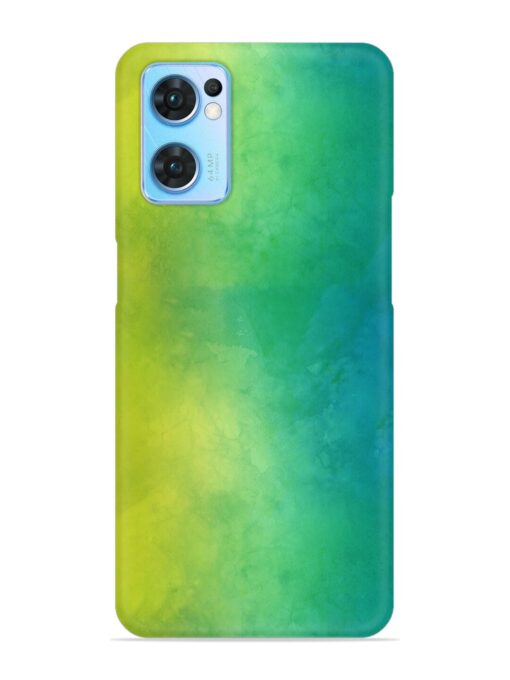 Yellow Green Gradient Snap Case for Oppo Reno 7 (5G)