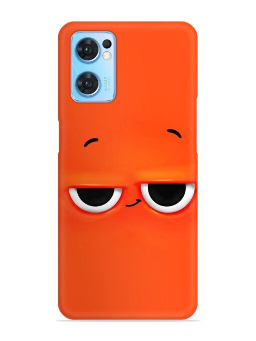 Smiley Face Snap Case for Oppo Reno 7 (5G) Zapvi