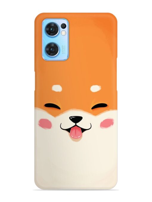 Happy Cat Art Snap Case for Oppo Reno 7 (5G) Zapvi