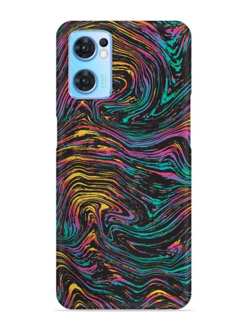 Abstract Liquid Colors Snap Case for Oppo Reno 7 (5G)