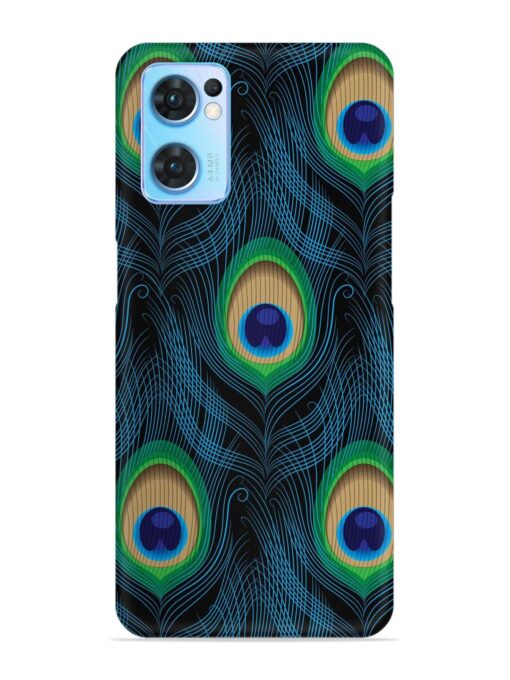 Seamless Pattern Peacock Snap Case for Oppo Reno 7 (5G) Zapvi