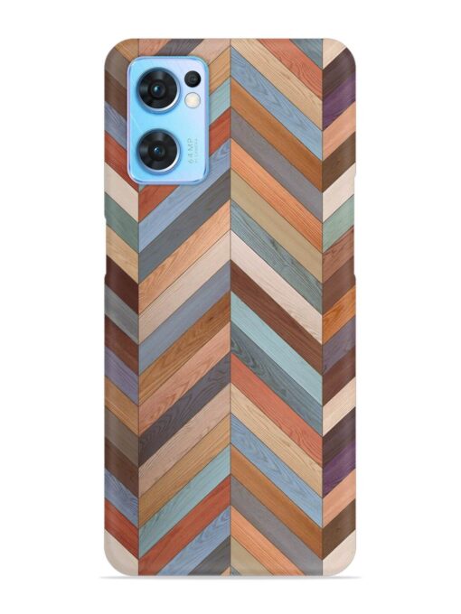 Seamless Wood Parquet Snap Case for Oppo Reno 7 (5G) Zapvi