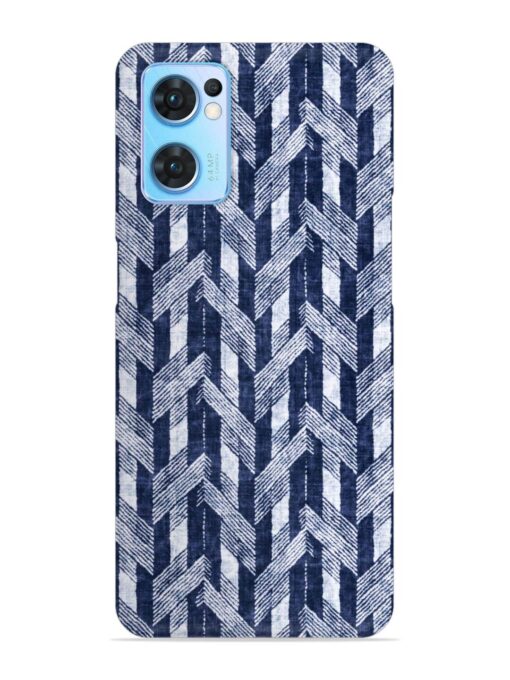 Abstract Herringbone Motif Snap Case for Oppo Reno 7 (5G) Zapvi