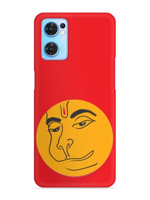 Lord Hanuman Vector Snap Case for Oppo Reno 7 (5G) Zapvi