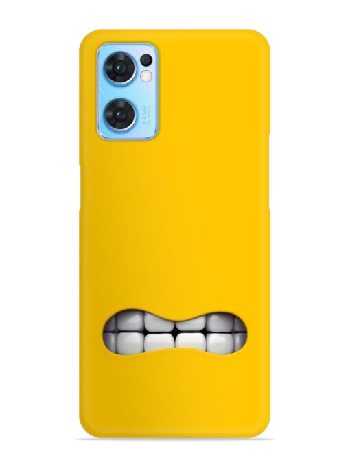 Mouth Character On Snap Case for Oppo Reno 7 (5G) Zapvi