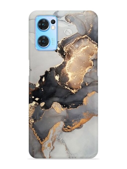 Luxury Abstract Fluid Snap Case for Oppo Reno 7 (5G)