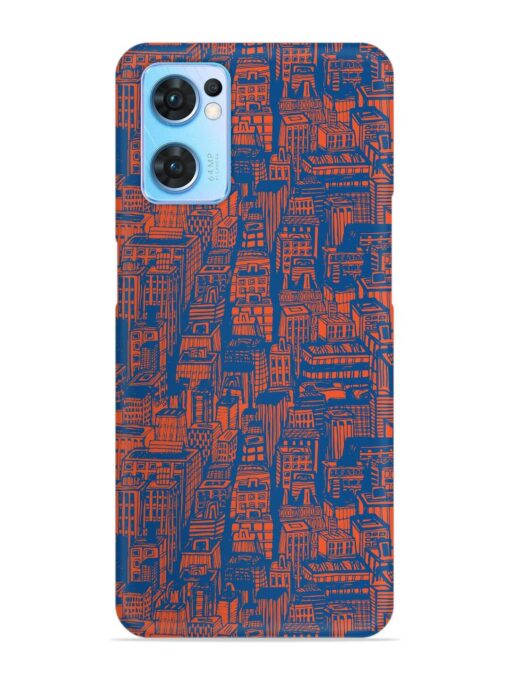 Hand Drawn Seamless Snap Case for Oppo Reno 7 (5G) Zapvi