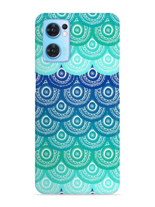 Ethnic Seamless Pattern Snap Case for Oppo Reno 7 (5G) Zapvi