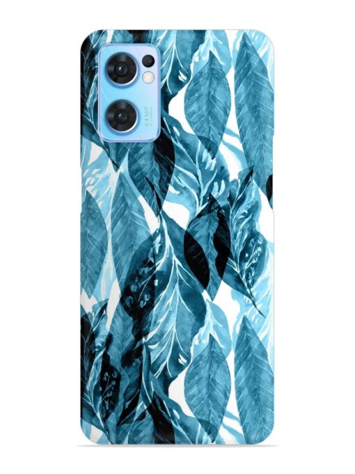 Leaves Pattern Jungle Snap Case for Oppo Reno 7 (5G)