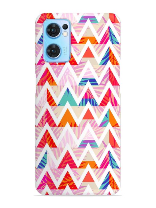 Abstract Triangle Background Snap Case for Oppo Reno 7 (5G) Zapvi