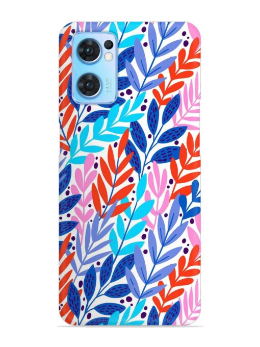 Bright Floral Tropical Snap Case for Oppo Reno 7 (5G) Zapvi