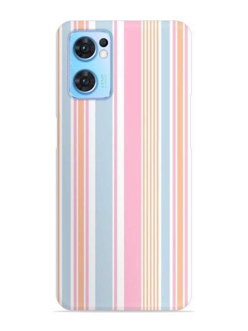 Stripe Seamless Pattern Snap Case for Oppo Reno 7 (5G) Zapvi