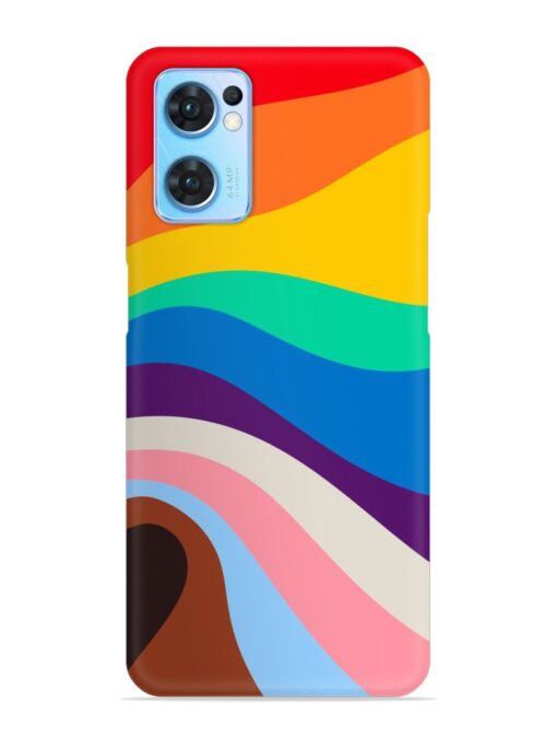 Minimal Pride Art Snap Case for Oppo Reno 7 (5G)