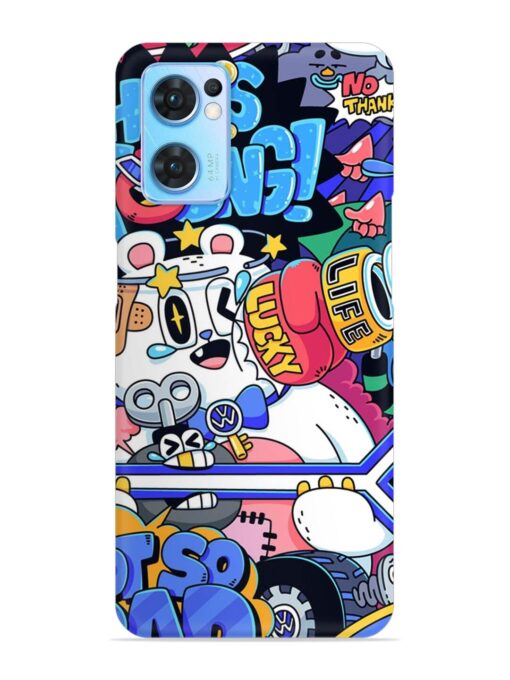 Universal Doodle Snap Case for Oppo Reno 7 (5G)