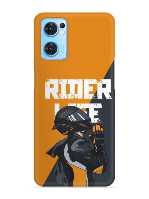 Rider Life Snap Case for Oppo Reno 7 (5G)