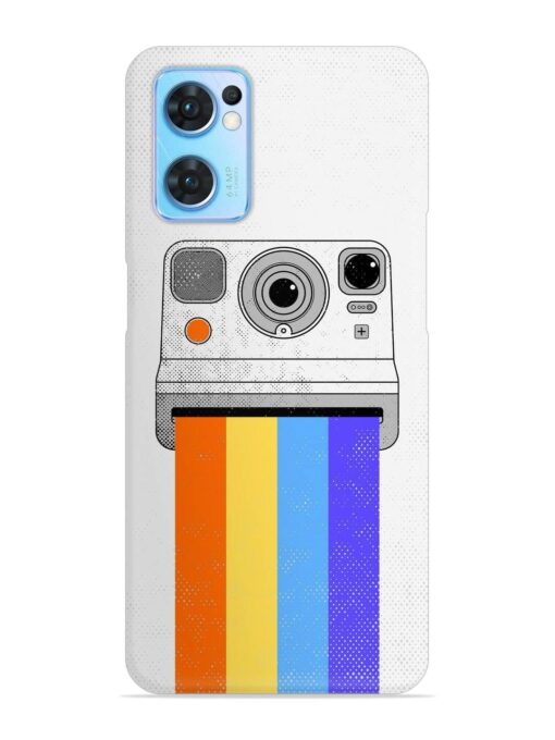 Retro Camera Art Snap Case for Oppo Reno 7 (5G)