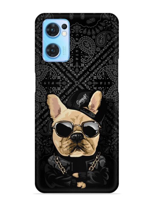 Gangsta Cool Sunglasses Dog Snap Case for Oppo Reno 7 (5G) Zapvi