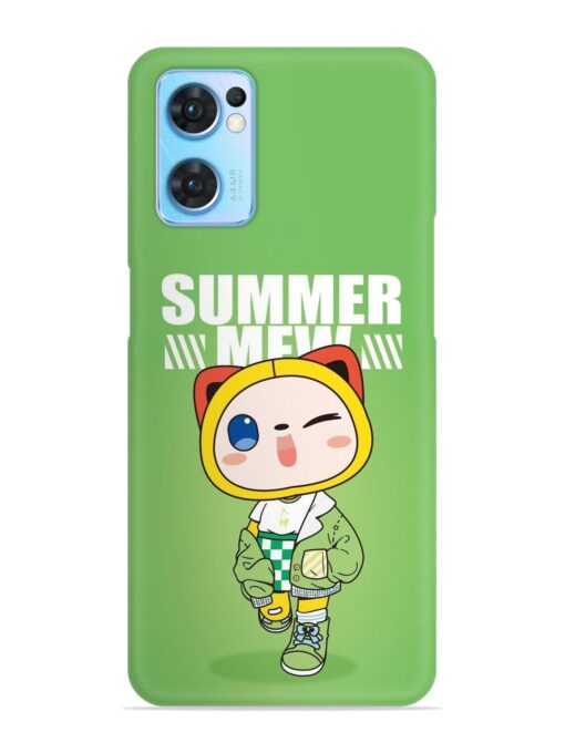 Summer Mew Snap Case for Oppo Reno 7 (5G) Zapvi