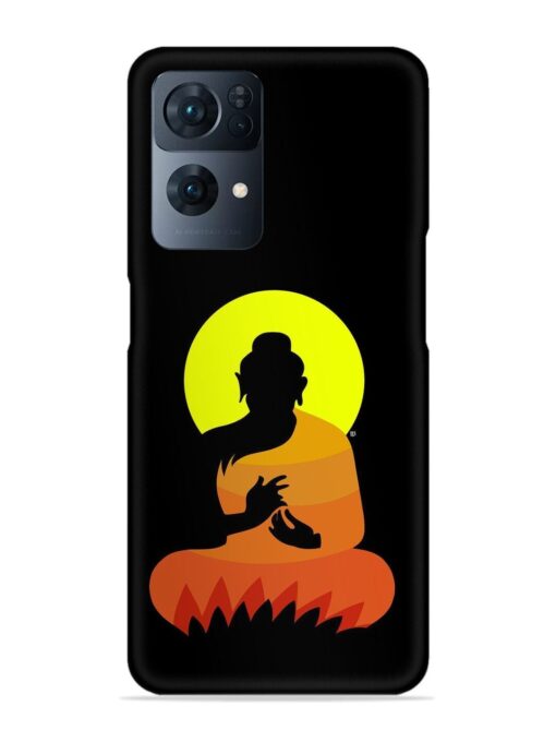 Buddha Art Black Snap Case for Oppo Reno 7 Pro (5G) Zapvi