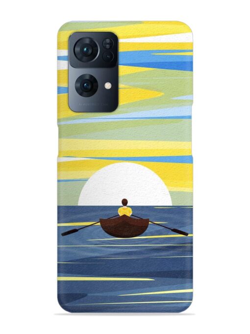 Rowing Person Ferry Paddle Snap Case for Oppo Reno 7 Pro (5G) Zapvi