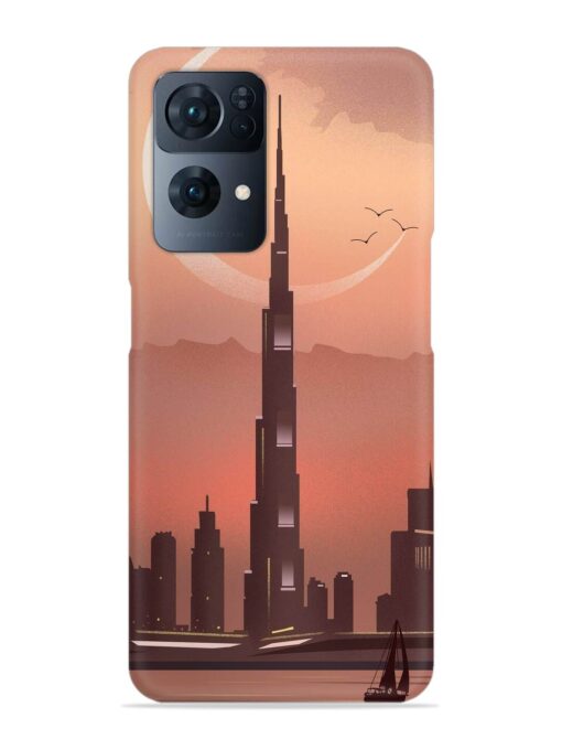 Landmark Burj Khalifa Snap Case for Oppo Reno 7 Pro (5G) Zapvi