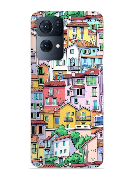 Europe Old Town Snap Case for Oppo Reno 7 Pro (5G)