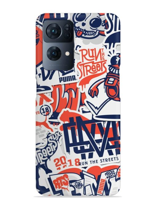 Run The Street Snap Case for Oppo Reno 7 Pro (5G) Zapvi