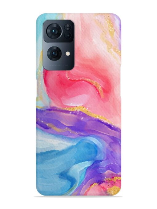 Watercolor Gradient Snap Case for Oppo Reno 7 Pro (5G) Zapvi