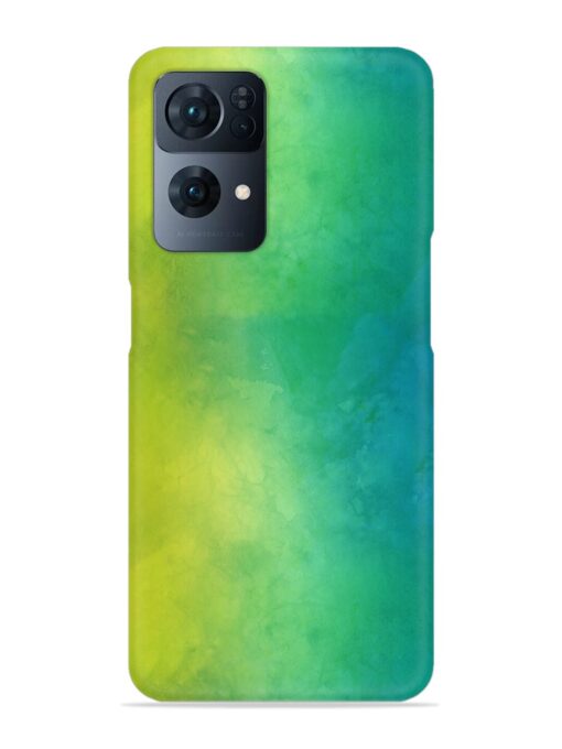 Yellow Green Gradient Snap Case for Oppo Reno 7 Pro (5G) Zapvi