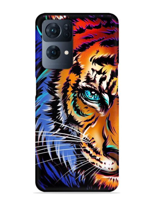 Colorful Lion Art Snap Case for Oppo Reno 7 Pro (5G) Zapvi