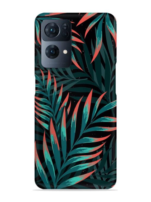 Green Leaf Art Snap Case for Oppo Reno 7 Pro (5G)