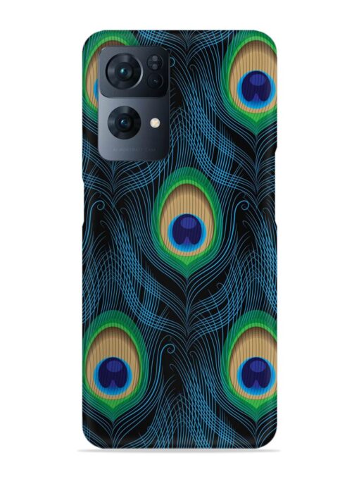 Seamless Pattern Peacock Snap Case for Oppo Reno 7 Pro (5G) Zapvi