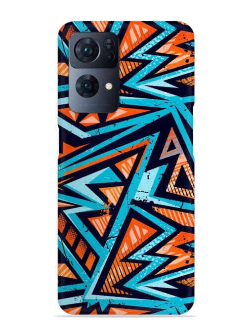 Abstract Seamless Grunge Snap Case for Oppo Reno 7 Pro (5G) Zapvi