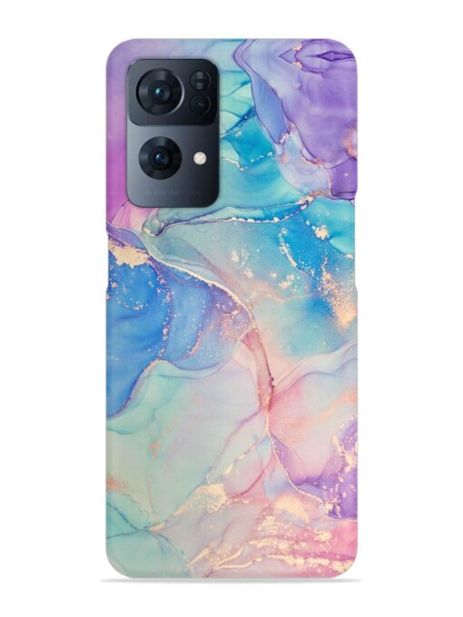 Alcohol Ink Colors Snap Case for Oppo Reno 7 Pro (5G)