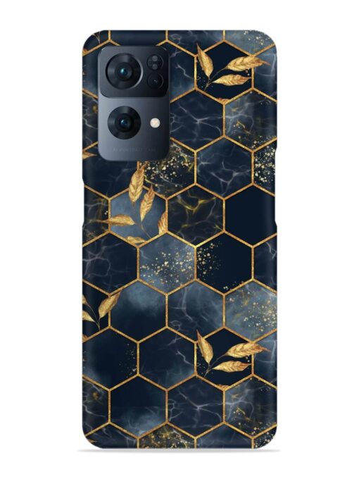 Marble Hexagon Seamless Snap Case for Oppo Reno 7 Pro (5G) Zapvi