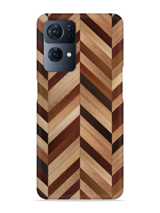 Seamless Wood Parquet Snap Case for Oppo Reno 7 Pro (5G) Zapvi