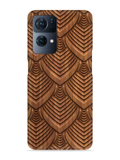 Carved Pattern On Snap Case for Oppo Reno 7 Pro (5G)