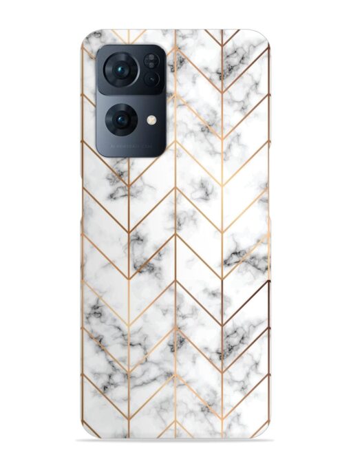 Vector Marble Texture Snap Case for Oppo Reno 7 Pro (5G) Zapvi