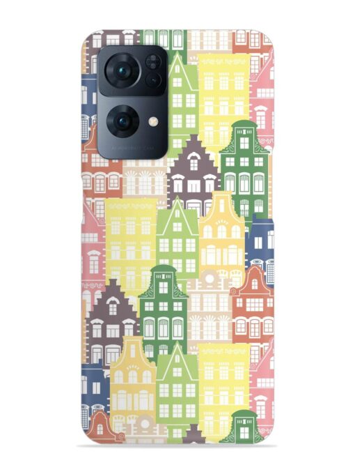 Seamless Shapes Pattern Snap Case for Oppo Reno 7 Pro (5G) Zapvi