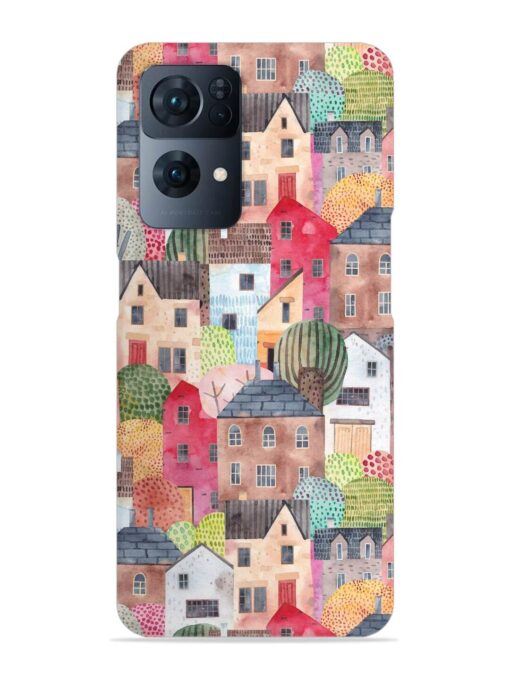 Abstract Seamless Pattern Snap Case for Oppo Reno 7 Pro (5G) Zapvi