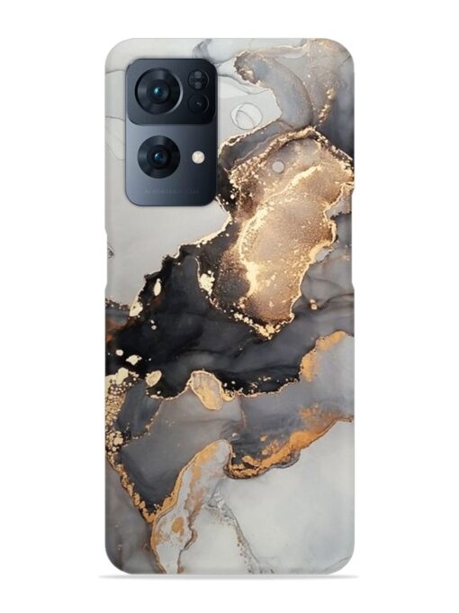 Luxury Abstract Fluid Snap Case for Oppo Reno 7 Pro (5G)