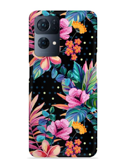 Seamless Floral Pattern Snap Case for Oppo Reno 7 Pro (5G) Zapvi