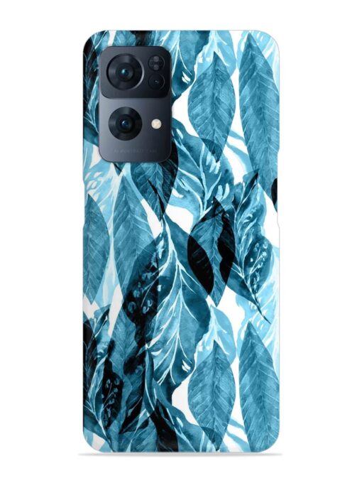 Leaves Pattern Jungle Snap Case for Oppo Reno 7 Pro (5G)