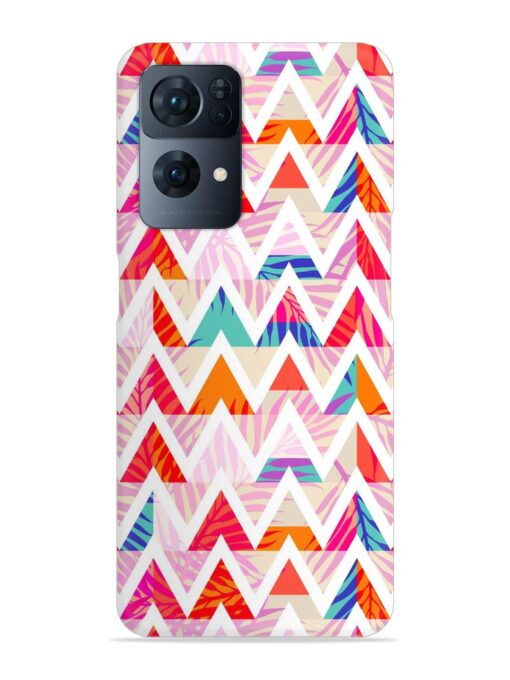 Abstract Triangle Background Snap Case for Oppo Reno 7 Pro (5G)