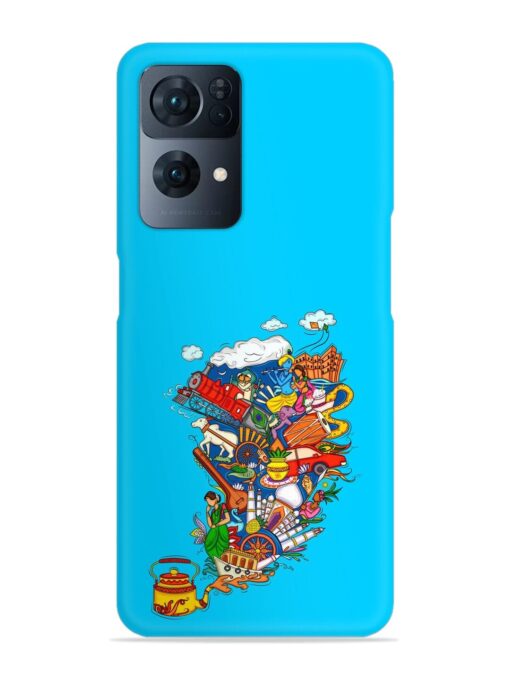 Vector Design Indian Snap Case for Oppo Reno 7 Pro (5G) Zapvi